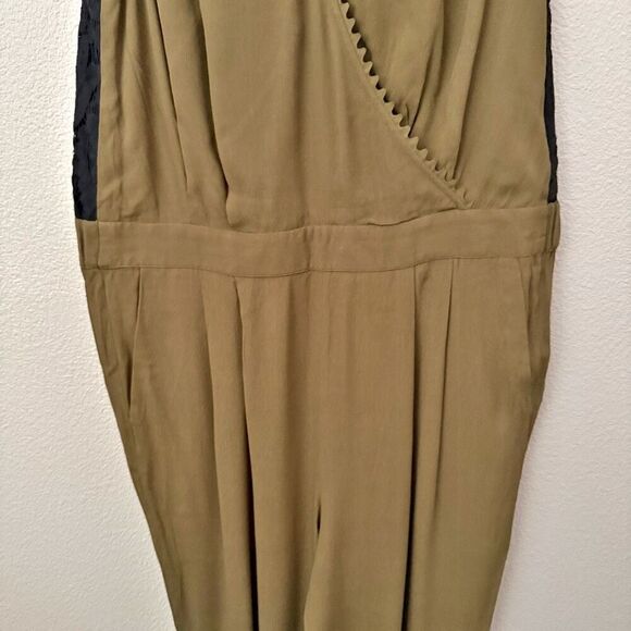 LEIFSDOTTIR x ANTHROPOLOGIE | Sani Lace Jumpsuit Moss Sleeveless Pockets | 14 - Picture 7 of 12